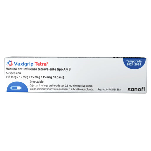 Vaxigrip Tetra Jeringa 0.5Ml Con 1 (Vacuna Influenza A Y B ) 1 - 7501895110100