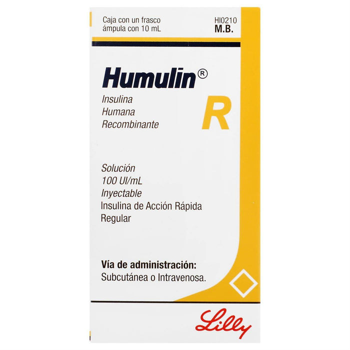 Humulin R Frasco 100Unid/Ml 10Ml Ampulas (Insulina Humana Recombinante) - WeCare Pharma