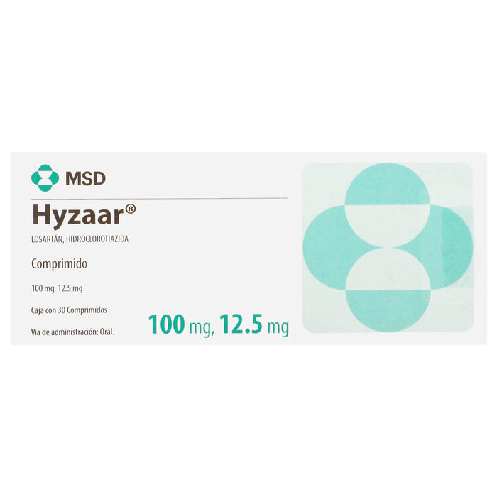 Hyzaar 100Mg/12.5Mg Con 30 Comprimidos (Losartan/Hidroclorotiazida) - WeCare Pharma