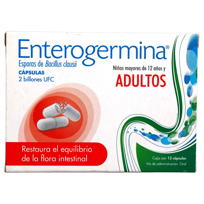 Enterogermina 2 Billones Ufc Con 12 Capsulas (Bacillus Clausii) - WeCare Pharma