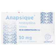Anapsique (Amitriptilina) Tabletas 50Mg Con 20 - WeCare Pharma