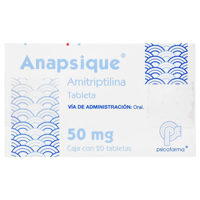 Anapsique (Amitriptilina) Tabletas 50Mg Con 20 - WeCare Pharma