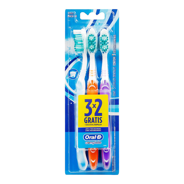 Cepillo Dental Oral B Complet Con 3 - WeCare Pharma