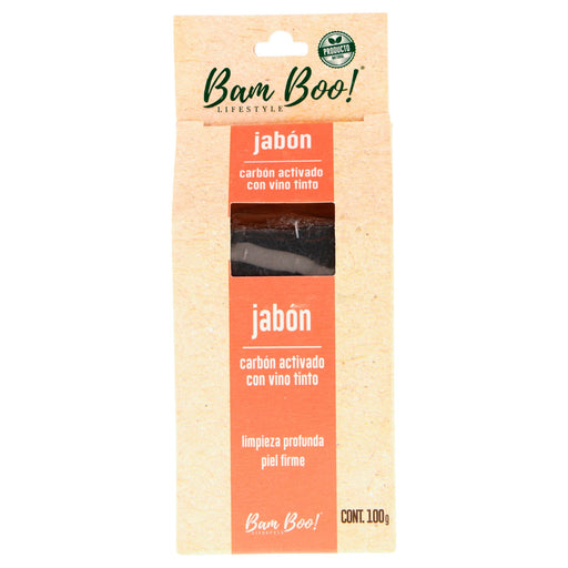 Jabon Bamboo Vino Tinto Y Carbon Activado - WeCare Pharma