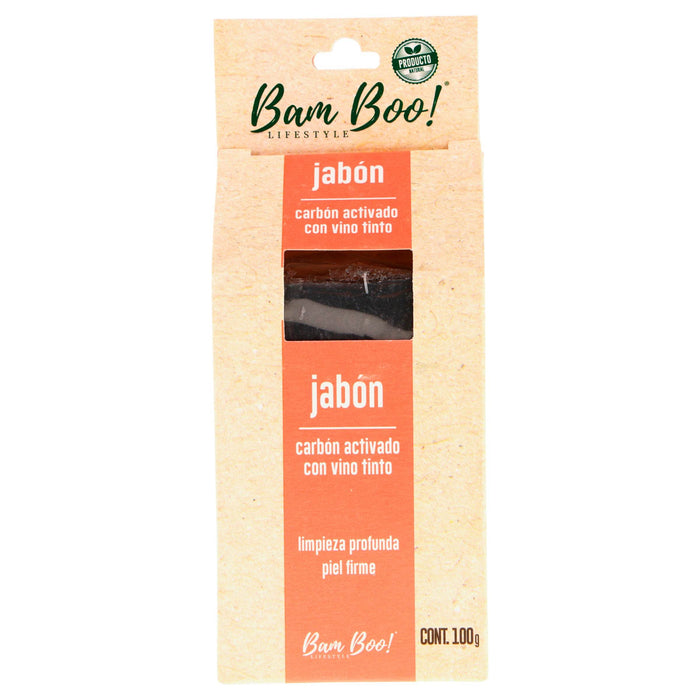 Jabon Bamboo Vino Tinto Y Carbon Activado - WeCare Pharma
