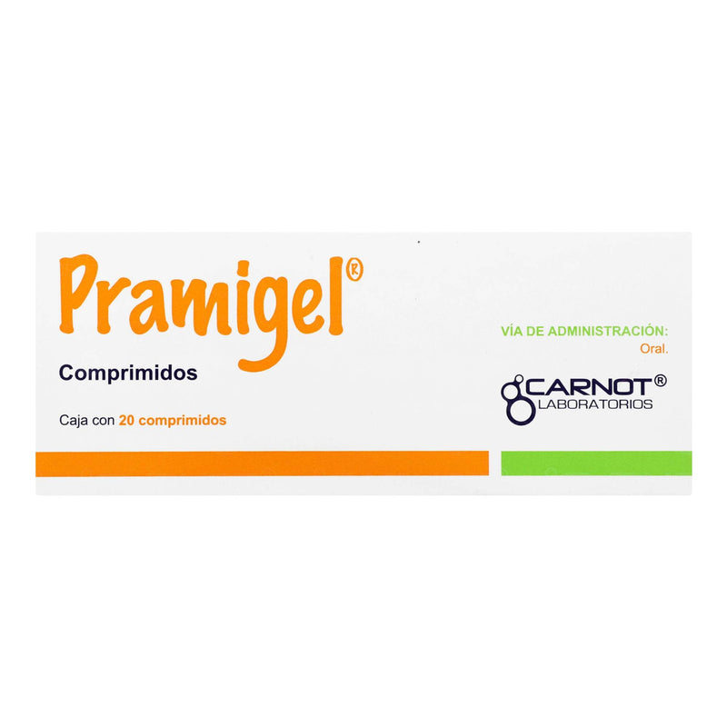 Pramigel 10Mg/200Mg/200Mg Con 20 Comprimidos (Metoclopramida/Aluminio/Magnesio/Simeticona) - WeCare Pharma