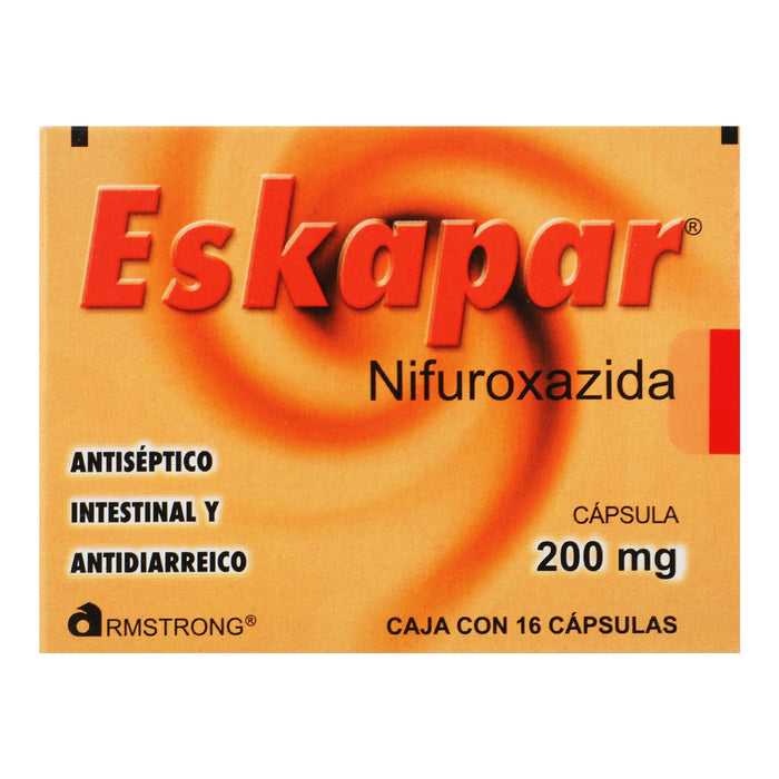 Eskapar 200Mg Con 16 Capsulas (Nifuroxazida) 1 - 7501089809490