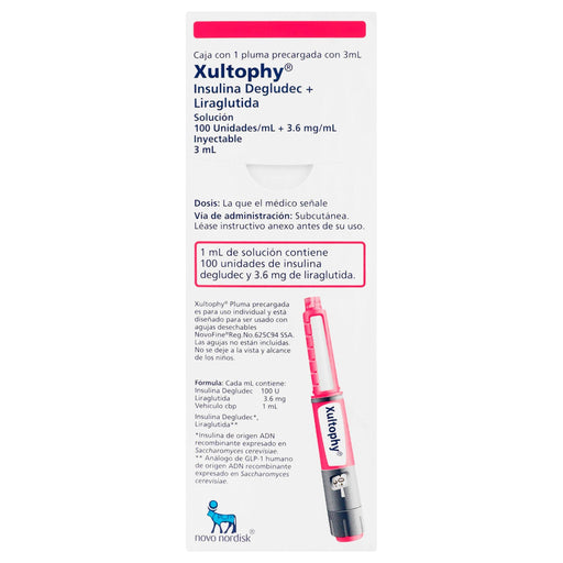 Xultophy Pluma 3.6Mg/Ml 3Ml Con 1 (Insulina Degludec/Liraglutida) - WeCare Pharma
