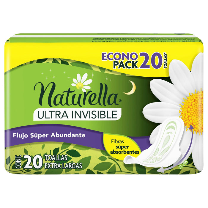 Toalla Sanitaria Naturella Super Abundante Con 20 - WeCare Pharma
