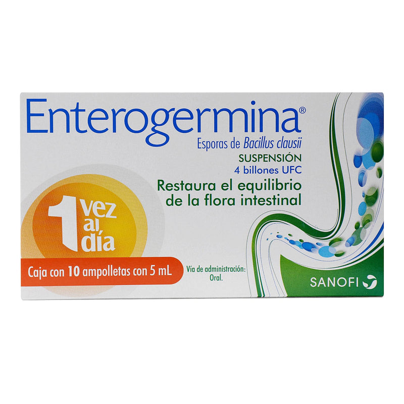 Enterogermina Suspensión 4 Billones Ufc 5Ml Con 10 (Bacillus Clausii) - WeCare Pharma