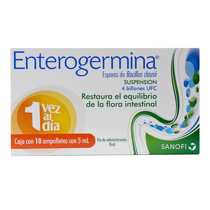 Enterogermina Suspensión 4 Billones Ufc 5Ml Con 10 (Bacillus Clausii) 1 - 7501165010826