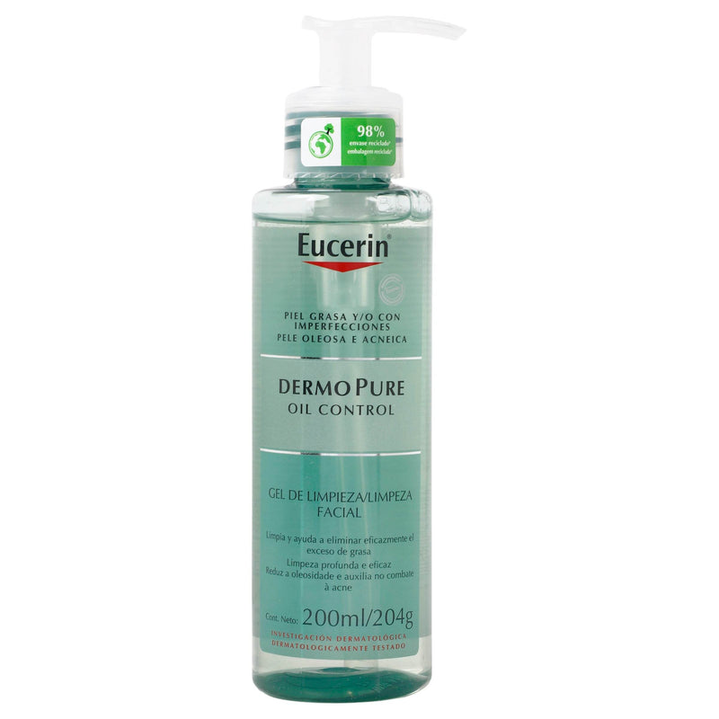 Eucerin Dermo Pure Oil Control Gel Limpiador 200Ml - WeCare Pharma