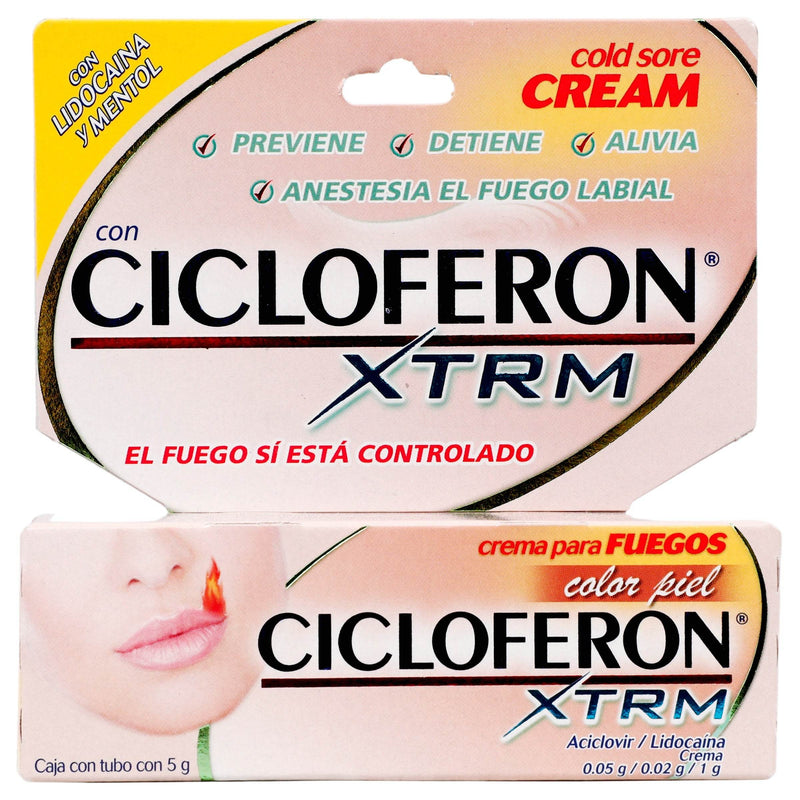 Cicloferon Xtrm Crema Color Piel 5G (Aciclovir/Lidocaina) - WeCare Pharma