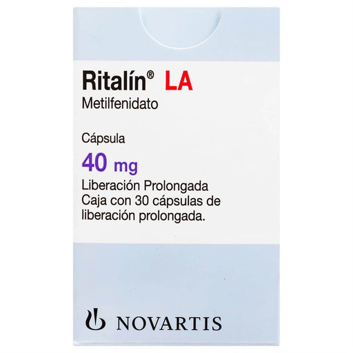 Ritalin La (Metilfenidato) Capsulas 40Mg Con 30 - WeCare Pharma