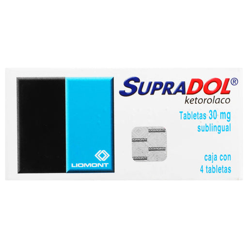 Supradol Sl 30Mg Con 4 Tabletas (Ketorolaco) - WeCare Pharma