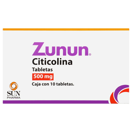Zunun 500Mg Con 10 Tabletas (Citicolina) - WeCare Pharma