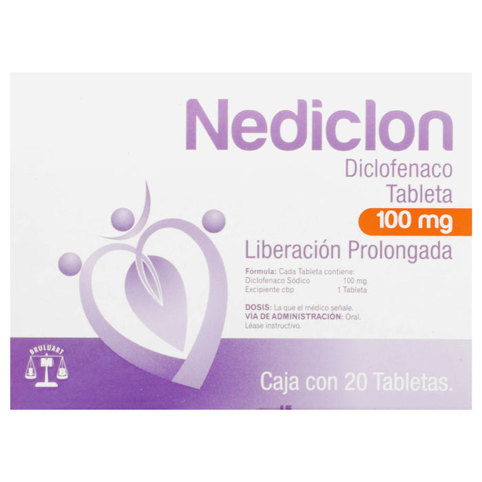 Nediclon (Diclofenaco) Tabletas Lp 100Mg Con 20 - WeCare Pharma