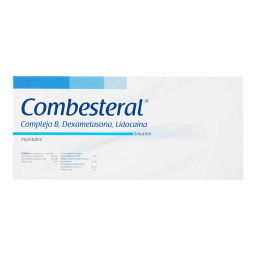 Combesteral Con 3 Ampulas (Complejo B/Lidocaina/Dexametasona) - WeCare Pharma