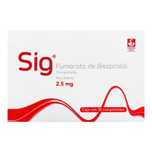 Sig 2.5Mg Con 30 Comprimidos (Fumarato De Bisoprolol) - WeCare Pharma