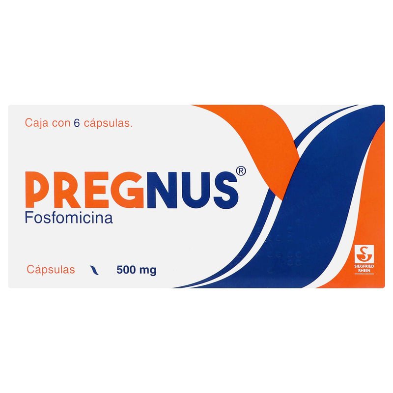 Pregnus 500Mg Con 6 Capsulas (Fosfomicina) - WeCare Pharma