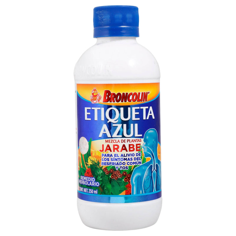 Broncolin Etiqueta Azul Jarabe 250Ml (Mezcla De Plantas) - WeCare Pharma