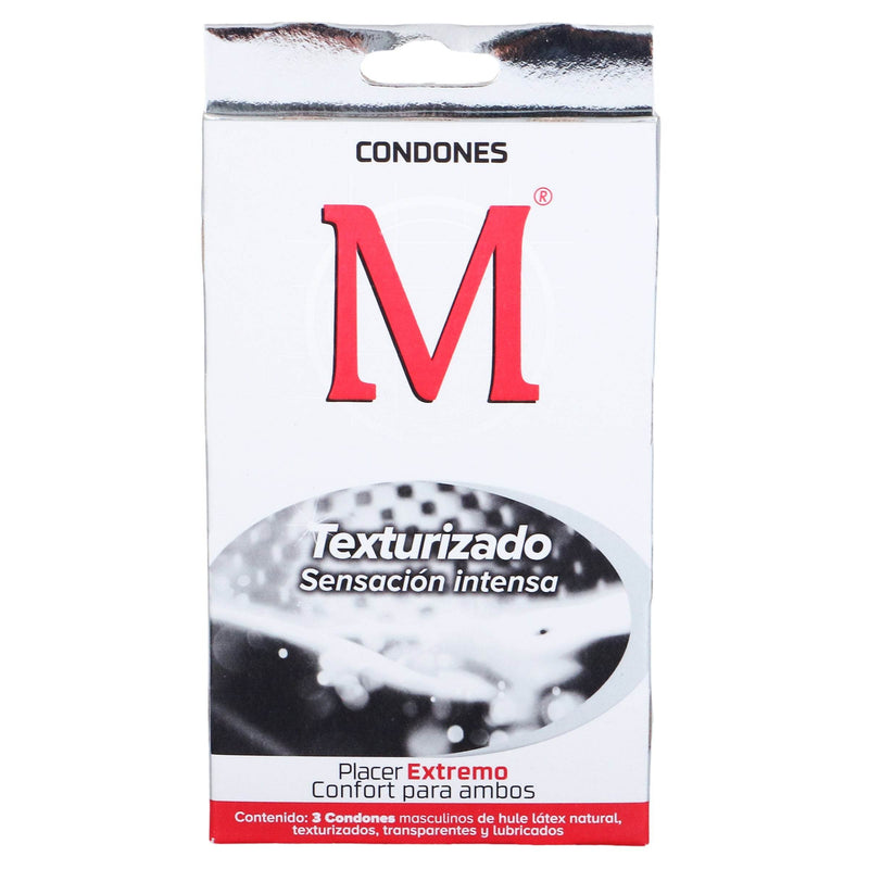 Condón M-Force Texturizado Con 3 - WeCare Pharma
