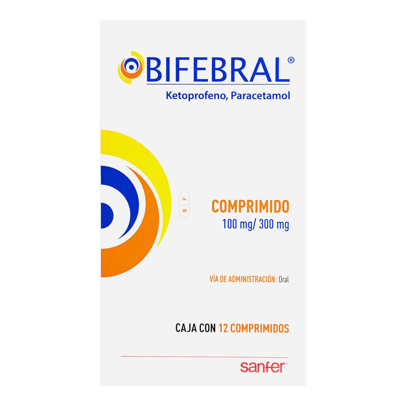 Bifebral 300Mg/100Mg Con 12 Tabletas (Ketoprofeno/Paracetamol) - WeCare Pharma