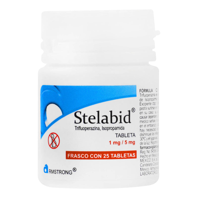 Stelabid (Tifluoperazina/Isopropamida) Con 25 Tabletas De 1Mg/5Mg - WeCare Pharma