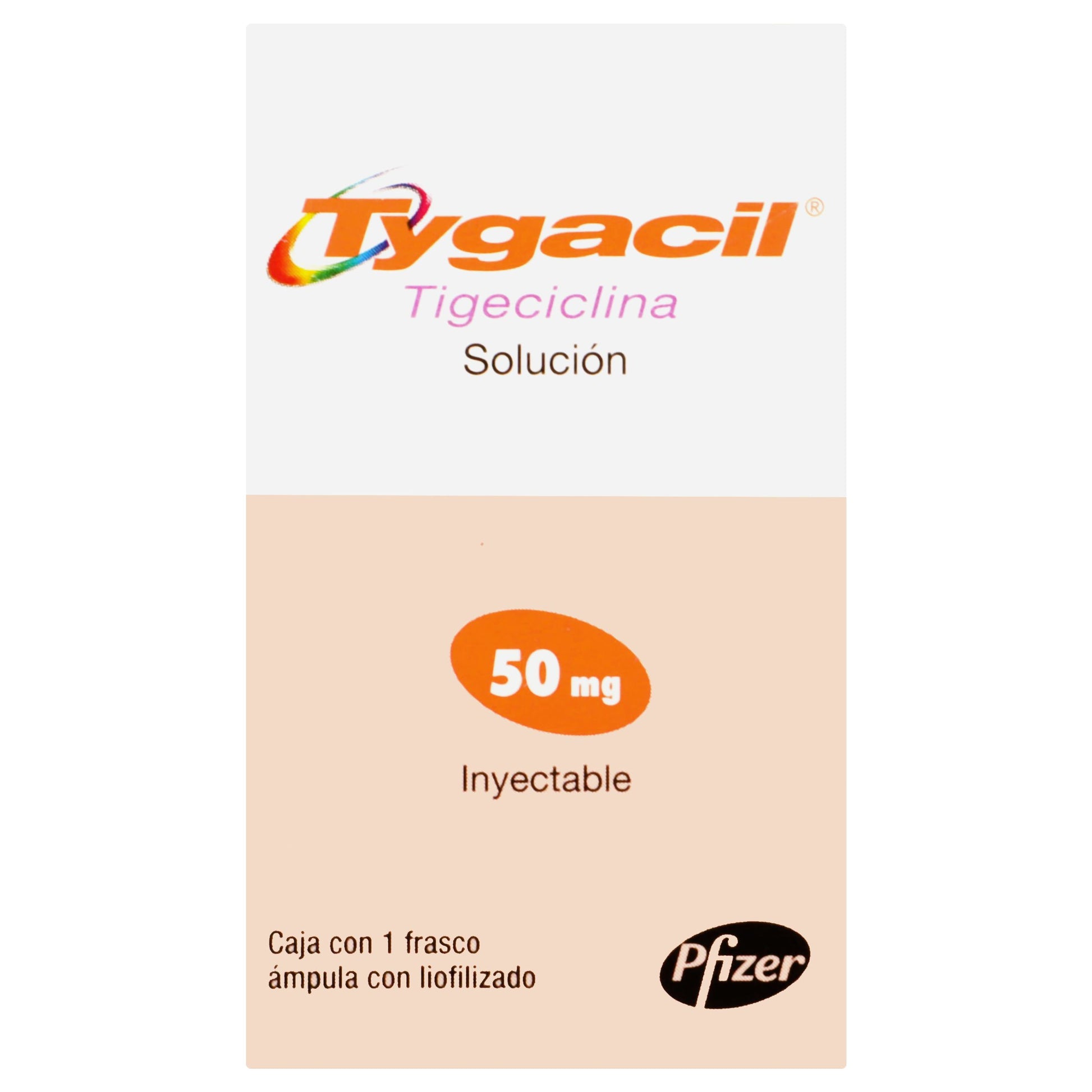 Tygacil Frasco 50Mg Con 1 Ampulas (Tigeciclina)