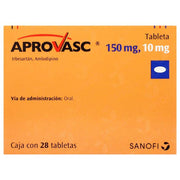 Aprovasc 150Mg/10Mg Con 28 Tabletas (Irbesartan/Amlodipino) - WeCare Pharma