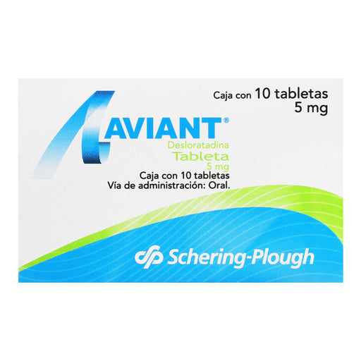 Aviant 5Mg Con 10 Tabletas (Desloratadina) 1 - 7501050600316