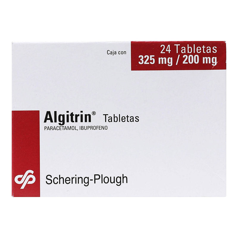 Algitrin 325Mg/200Mg Con 24 Tabletas (Paracetamol/Ibuprofeno) - WeCare Pharma