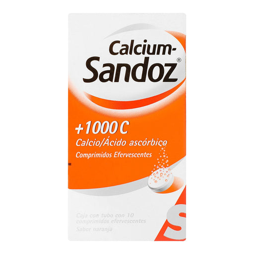 Calcium Sandoz +1000 Con 10 Comprimidos (Calcio/Ácido Ascórbico) - WeCare Pharma