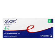 Calcort 6Mg Con 20 Tabletas (Deflazacort) - WeCare Pharma