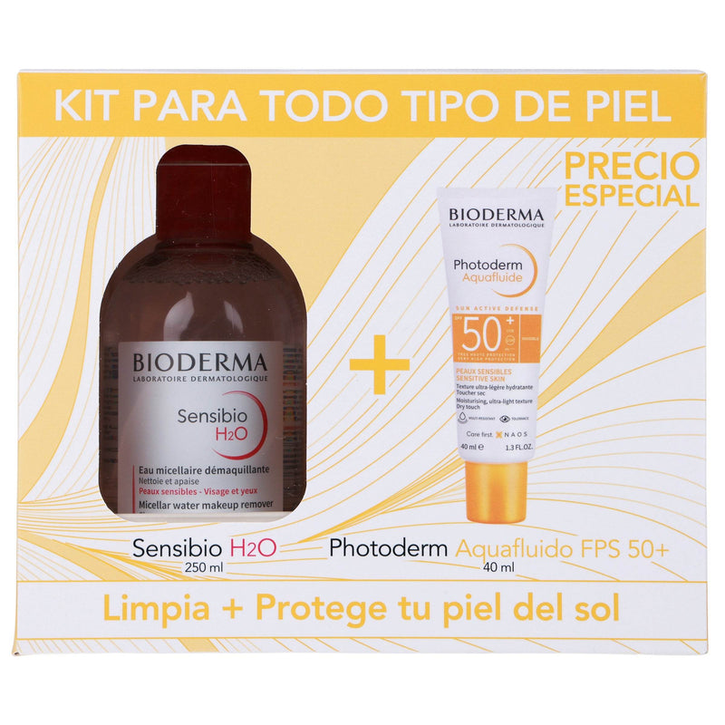 Bioderma Kit Pothoderm Aquafluide Fps50+ Sensibio H2O 250Ml - WeCare Pharma