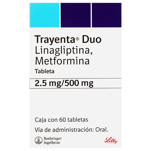 Trayenta Duo 2.5Mg/500Mg Con 60 Tabletas (Linagliptina/Metformina) - WeCare Pharma