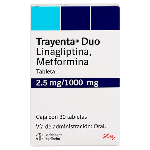 Trayenta Duo 2.5Mg/1000Mg Con 30 Tabletas (Linagliptina/Metformina) - WeCare Pharma