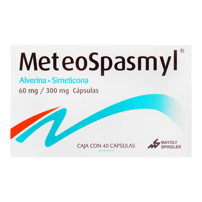 Meteospasmyl 60Mg/300Mg Con 40 Capsulas (Alverina/Simeticona) 1 - 7501088504365