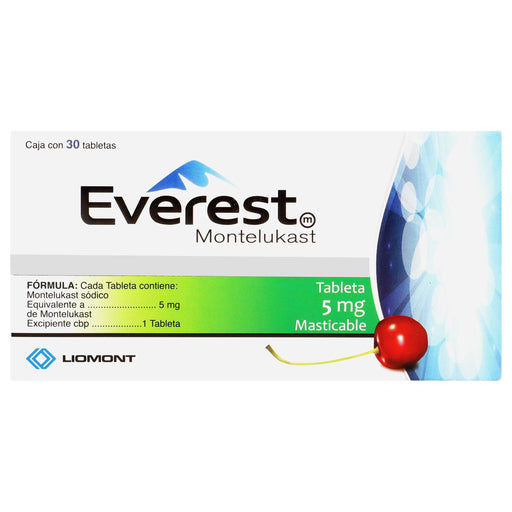 Everest 5Mg Con 30 Tabletas (Montelukast) - WeCare Pharma