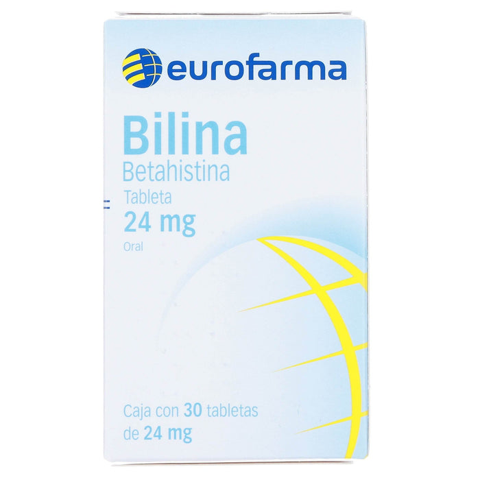 Bilina (Betahistina) Tabletas 24Mg Con 30 - WeCare Pharma