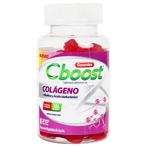 Cboost Gomitas 2G Con 90 (Colageno/Biotina/Acido Hialuronico) - WeCare Pharma