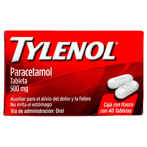 Tylenol 500Mg Con 40 Tabletas (Paracetamol) - WeCare Pharma