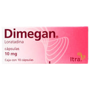 Dimegan 10Mg Con 10 Capsulas (Loratadina) - WeCare Pharma