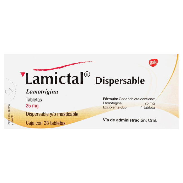 Lamictal Mast 25Mg Con 28 Tabletas (Lamotrigina) - WeCare Pharma