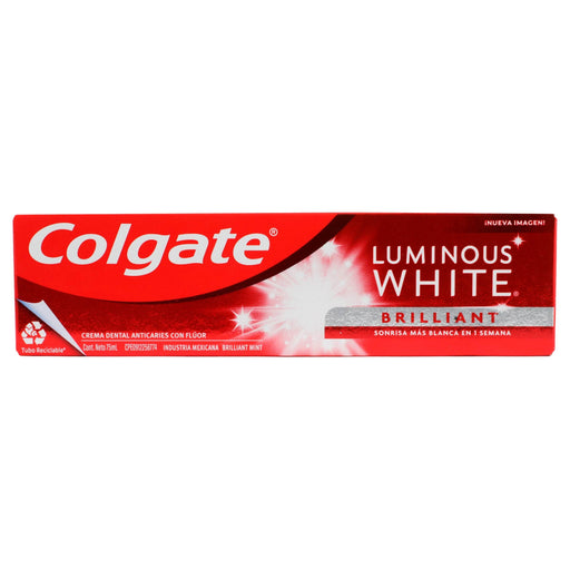 Colgate Pasta Dental Luminous White Brilliant 75Ml - WeCare Pharma