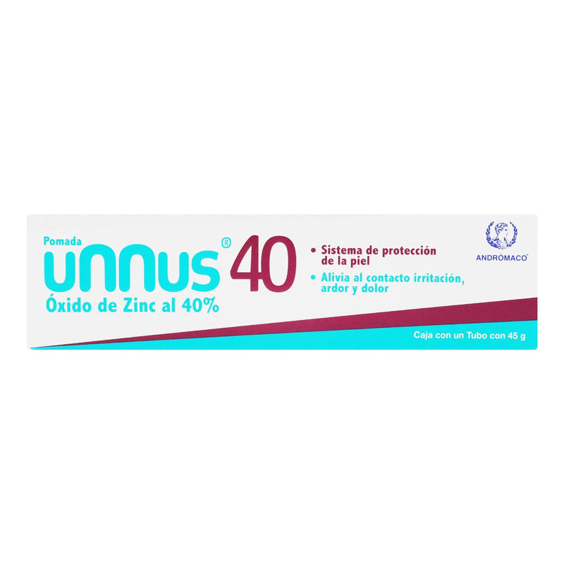 Unnus 40 40% Tubo 45G (Óxido De Zinc) - WeCare Pharma