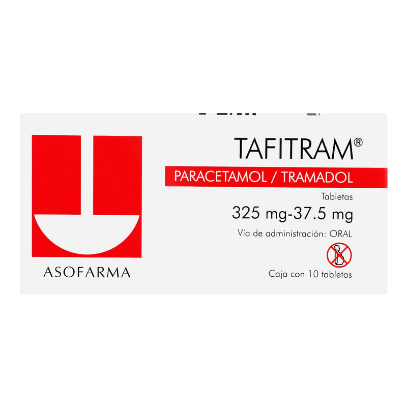 Tafitram 325Mg/37.5Mg Con 10 Tabletas (Paracetamol/Tramadol) - WeCare Pharma