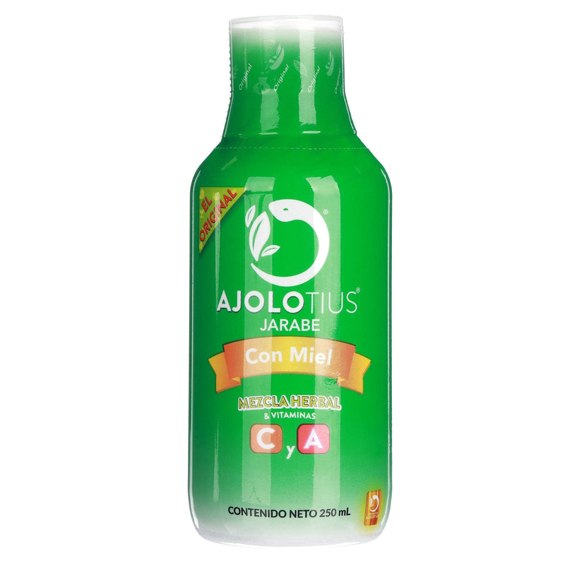Ajolotius Con Miel Jarabe 250Ml (Mezcla Herbal/Vitamina Con A) - WeCare Pharma