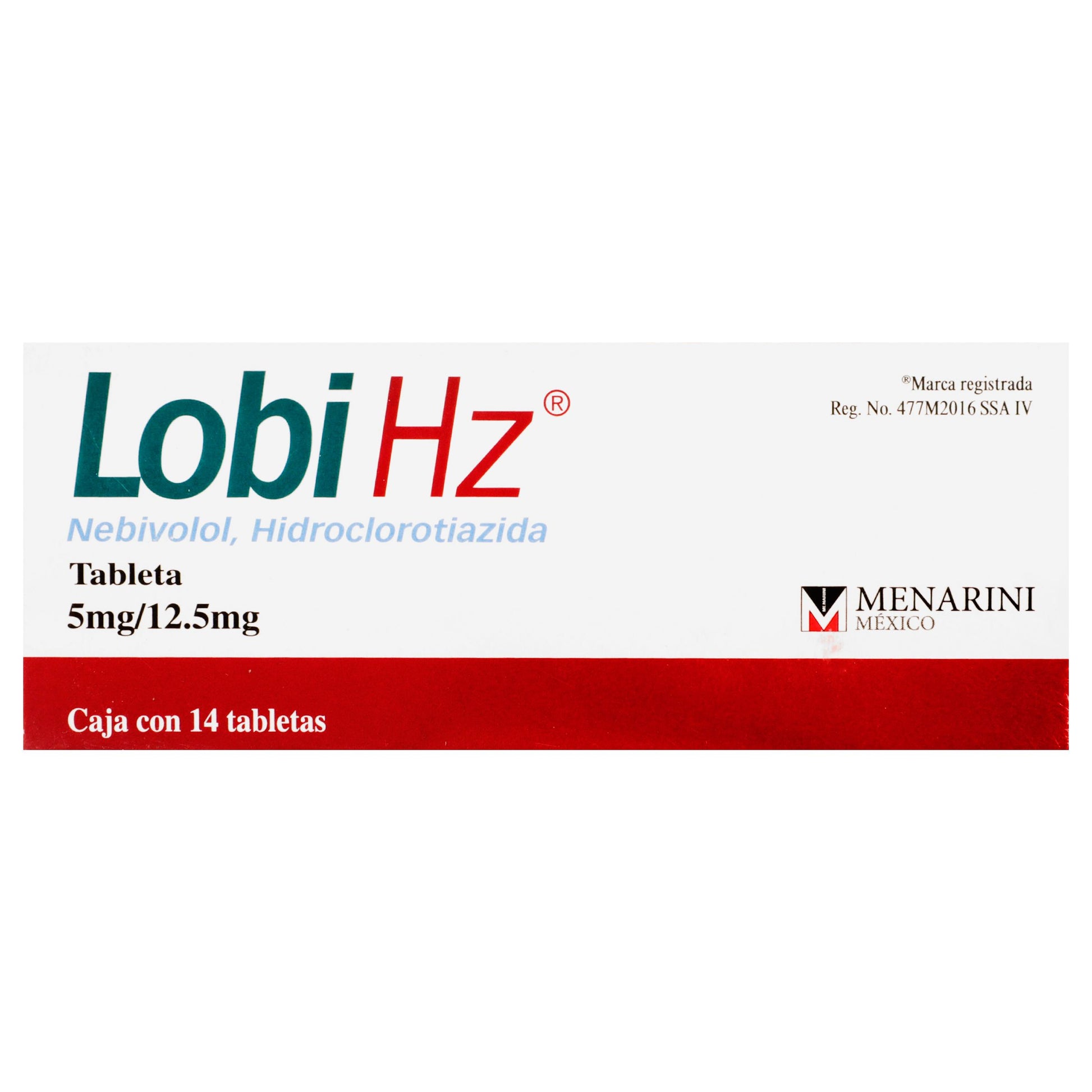 Lobi Hz 5Mg/12.5Mg Con 14 Tabletas (Nebivolol/Hidroclorotiazida) 1 - 7506317100554