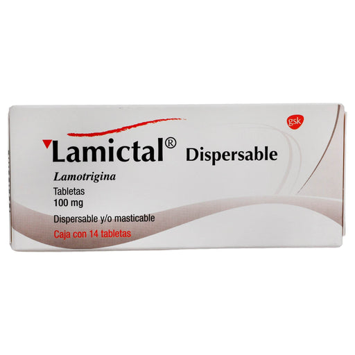 Lamictal Dispersable 100Mg Con 14 Tabletas (Lamotrigina) - WeCare Pharma